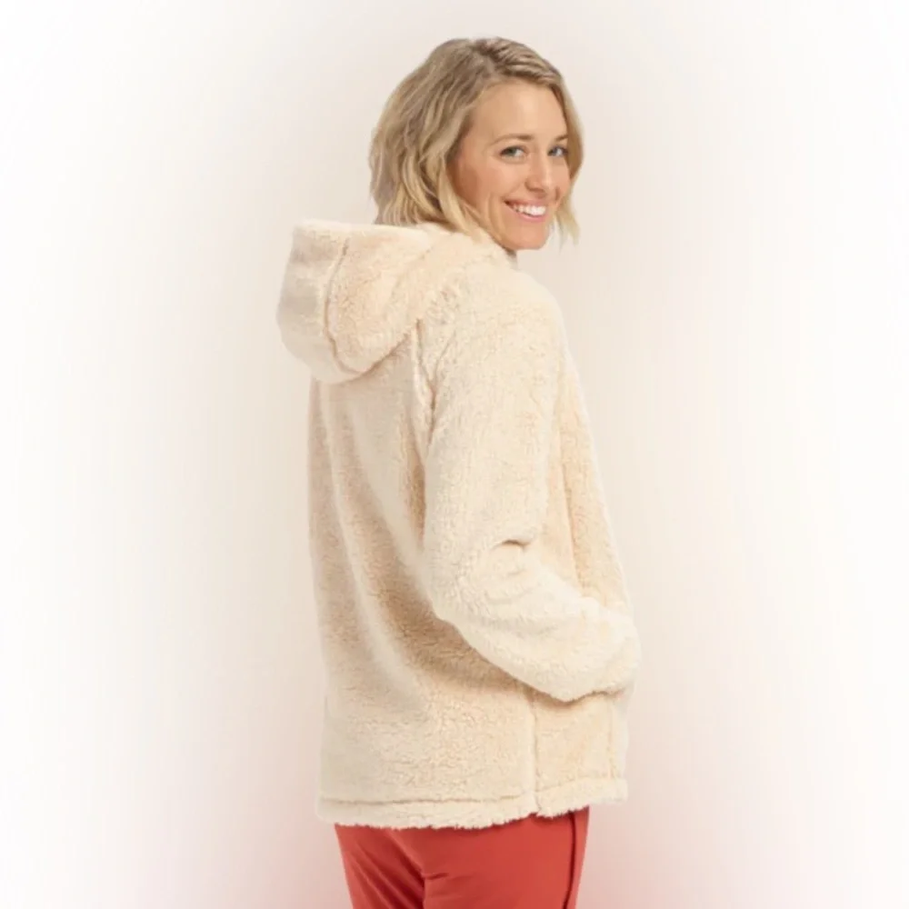 BURTON LYNX FLEECE PULLOVER in Crème Brûlée NWT XS - Picture 3 of 10